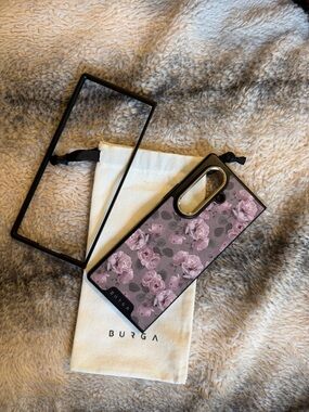 Burga Pink Floral Protective Phone Case - Pink